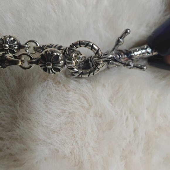 Chrome Hearts Sterling Silver Motorcycle Necklace - Picture 6 of 6